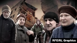 Ці люди досі живуть у майже повністю зруйнованому російською армією Оріхові. Допомагають один одному і годують покинутих тварин (колаж) 