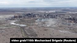 Руїни Авдіївського коксохіму, захоплені російською армією 17 лютого