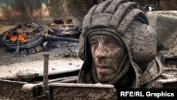 Ситуація на фронті в Україні загострилась. Фотоколаж