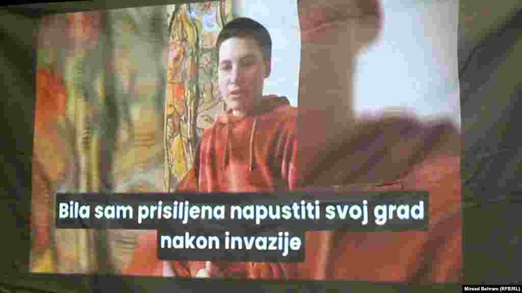 Masha Vyshedsky je mlada umjetnica iz Bahmuta. Na otvaranju izložbe u Mostaru javila se videolinkom.&nbsp;