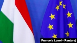 Եվրամիության և Հունգարիայի դրոշները, արխիվ