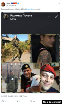 Dezinformacije o smrti Radomira Počuče tokom sukoba maskiranih napadača i kosovske policije na Twitteru