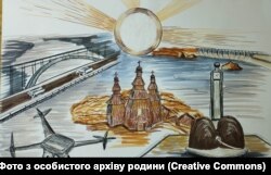 Робота Ірини Ждан на конкурс. Фото надала викладачка з малювання