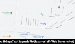 Село Ліснівка на публічній кадастровій карті Росії, 4 травня 2023 року