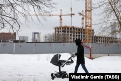 Недостроенный жилой комплекс в Москве, 2022 год