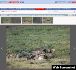 Telo azerbejdžanskog vojnika u Nagorno-Karabahu na fotografiji objavljenoj 2016. na sajtu PanArmenia.net