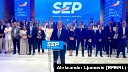 Duško Marković na predstavljanju Stranke evropskog progresa u Podgorici, 24. juna 2024.