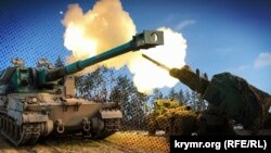 Колаж із використанням зображень західних зразків самохідних артустановок