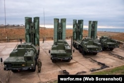 Російський ЗРК С-400 у Євпаторії. Анексований Крим