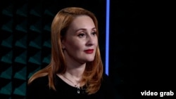 Гульнара Абдулаева в студии Радио Свобода. Киев, 2024 год