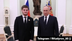Ахмат Кадыров и Владимир Путин