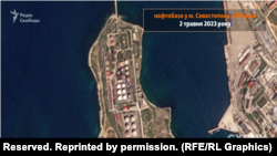 Наслідки вибуху на нафтобазі у Севастополі, 2 травня 2023 року