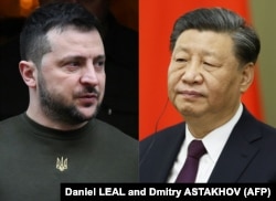 Лідери України Володимир Зеленський та Китаю Сі Цзіньпін (комбіноване фото)