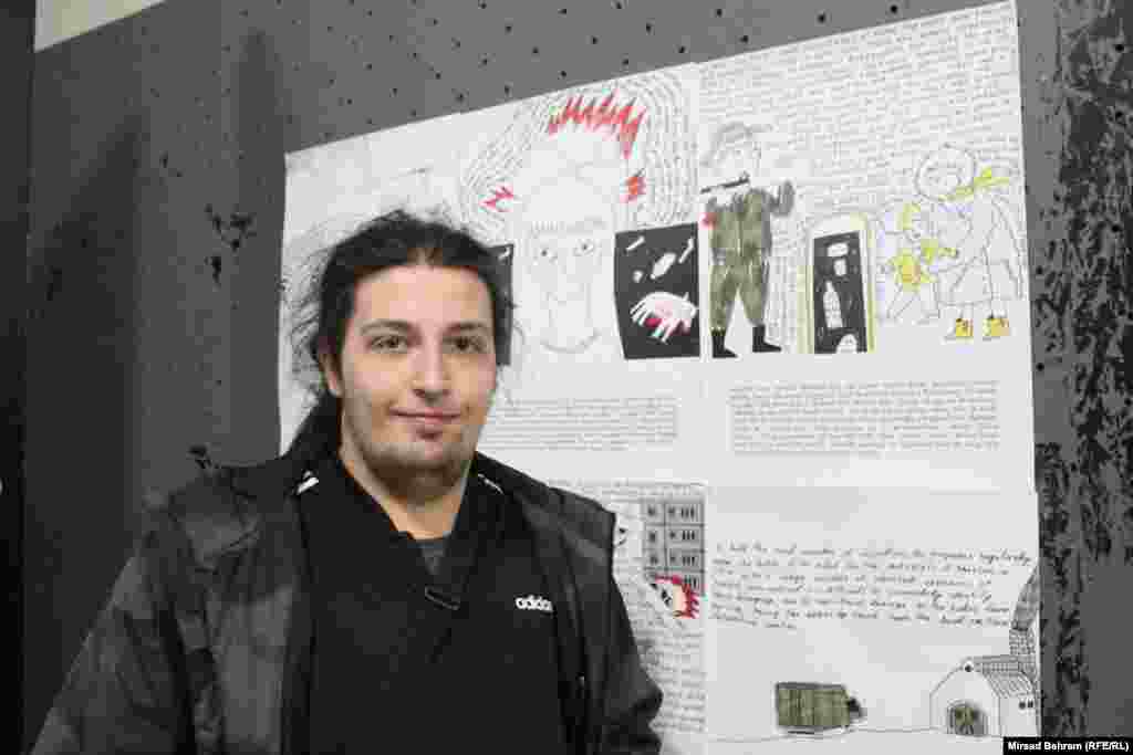 Među posjetiocima izložbe je bio i mladi Adnan Bratić iz Mostara. On smatra kako je zanimljiv način na koji su slike o stradanju Ukrajine prezentirane. "Pogotovo kako mi sada možemo vidjeti ratne scene i scene koje govore o jednom oružanom sukobu u dvadeset i prvom stoljeću, što je jako tragično i to usred Evrope, koja se smatra civilizovanim kontinentom&ldquo;, rekao je Bratić za RSE.