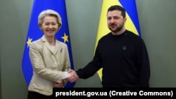 Президент України Володимир Зеленський та президентка Європейської комісії Урсула фон дер Ляєн, фото ілюстративне