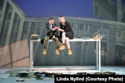 Прэм’ера «Сабак Эўропы» Свабоднага тэатру ў тэатры Barbican у Лёндане, 11 сакавіка 2022