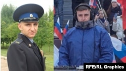 Муж Марины Первой, сотрудник ФСО, и "звукорежиссер" на концерте в Лужниках 18 марта, коллаж