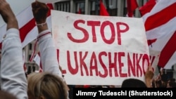 Acțiune de protest împotriva violenței după dispersarea demonstranților pașnici, arestări, intimidări în închisori. Minsk. 24 august 2020