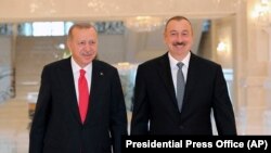 Թուրքիայի նախագահ Ռեջեփ Էրդողանը և Ադրբեջանի նախագահ Իլհամ Ալիևը, արխիվ