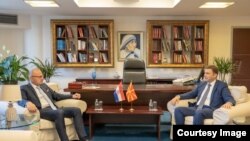 Министерот за надворешни работи Бујар Османи и министерот за надворешни и европски работи на Република Хрватска, Гордан Грлиќ