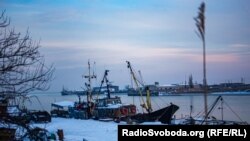 Портопункт в Генічеську, січень 2022 року