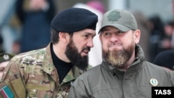 Председатель парламента Чечни Магомед Даудов и глава республики Рамзан Кадыров