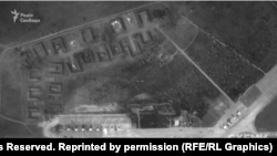 Архівний супутниковий знімок російського військового аеродрому «Саки» в анексованому Криму