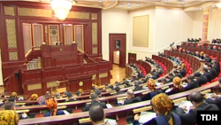 Türkmenistanyň Mejilisindäki duşuşyk.