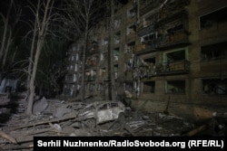 Наслідки влучання в Святошинському районі, Київ, 24 квітня 2025 року