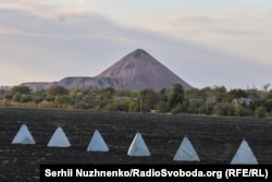 Октябрь 2024 года: так называемые "зубы дракона", противотанковые укрепления, близ Покровска