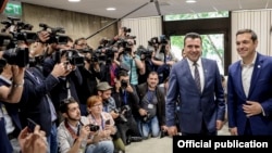 Софија- Премиерите на Македонија и на Грција, Зоран Заев и Алексис Ципрас на втората средба на 17.05.2018
