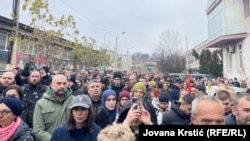 Протест во Нови Пазар, Србија.