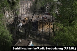 Наслідки влучання в Святошинському районі, Київ, 24 квітня 2025 року