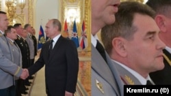 Фанил Сарваров, руски генерал, за време на церемонијата во Кремљ за претставување на високи офицери и обвинители назначени на повисоки позиции, 2018 година