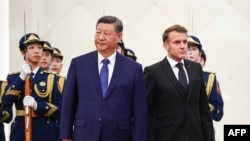 Си Цзиньпин принимает Эммануэля Макрона в Пекине 4 декабря