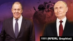 Коллаж: Сергей Лавров (слева) и Владимир Путин