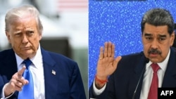 Комбинированное фото: Дональд Трамп (слева) и Николас Мадуро