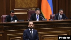 Արտգործնախարար Արարատ Միրզոյանը խորհրդարանում, 10-ը սեպտեմբերի, 2025թ.