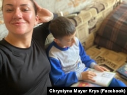 Христина із сином