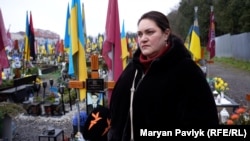 Мама загиблого воїна Анна Карашецька