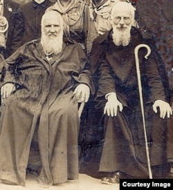 Митрополит УГКЦ Андрей (ліворуч) і архимандрит УГКЦ Климентій Шептицькі