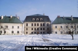 Лемківське місто Дукля взимку