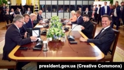 Зустріч «Дев’ятки». Переговори лідерів України, США, Франції, Фінляндії, Німеччини, Великої Британії, Італії, ЄС і НАТО. Вашингтон, 18 серпня 2025 року (фото ілюстративне)