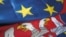 Zastave Srbije i EU
