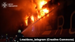 Наслідки російського удару по портовій інфраструктурі на Одещині, 12 грудня 2025 року