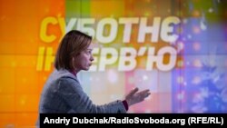 Міністр Лазебна під час «Суботнього інтерв’ю»