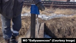 Колонка в Боярском после ремонта