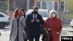 Premijer Federacije Bosne i Hercegovine (BiH) Fadil Novalić, dolazi u Sud BiH na suđenje zbog afere Respiratori, 24.februar, Sarajevo