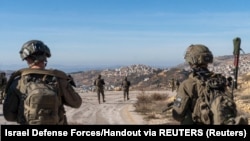 Израильские солдаты на территории Сирии на Голанских высотах. 11 декабря 2024 года, через 3 дня после падения режима Башара Асада