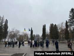 Родственники погибших пришли помянуть своих близких